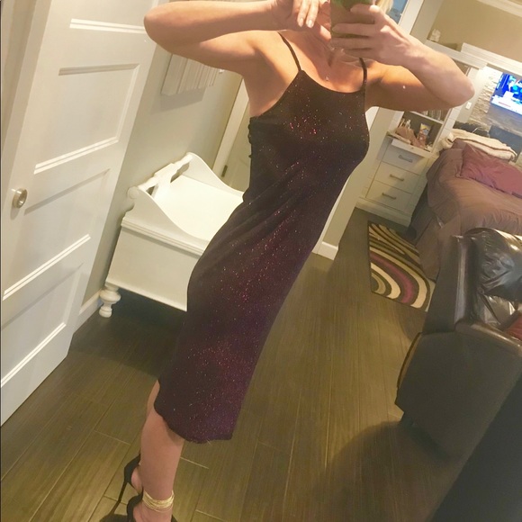 Expressions Dresses & Skirts - 🌈3/$10  Sparkly purple and black dress